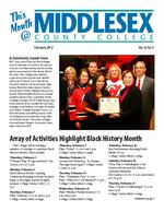 This month at Middlesex: February 2012